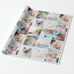 Papier Cadeau Vos Photos Collage Personnalisé Moderne<br><div class="desc">Vos Photos Collage personnalisé Papier d'enveloppement moderne</div>