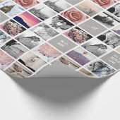 Papier Cadeau Vos propres photos | Cadeau Collage mariage 51 ima (Coin)