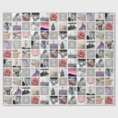 Papier Cadeau Vos propres photos | Cadeau Collage mariage 51 ima (Plat)