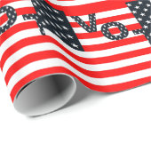 Papier Cadeau Vote américain (Coin rond)