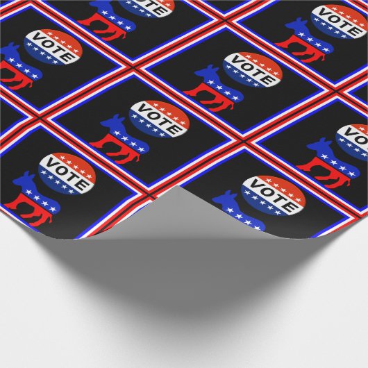 Papier Cadeau Vote Document d'enchevêtrement démocratique (Coin)