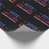 Papier Cadeau Vote Like A Girl (Coin)
