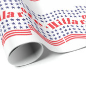Papier Cadeau vote pour hillary (Coin rond)