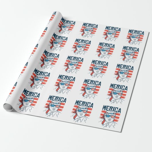 Papier Cadeau vote pour Trump 2024 (Déroulé)