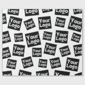 Papier Cadeau Votre conception ou logo d'entreprise | Placement  (Plat)