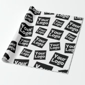 Papier Cadeau Votre conception ou logo d'entreprise | Placement  (Déroulé)