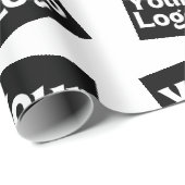 Papier Cadeau Votre conception ou logo d'entreprise | Placement  (Coin rond)