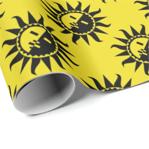 Papier Cadeau Votre couleur et flashes de Sun