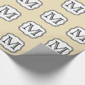 Papier Cadeau Votre lettre. Monogramme fait sur commande. Point (Coin)