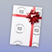 Papier Cadeau Votre logo avec un slogan et un nom d'entreprise m