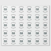 Papier Cadeau Votre logo, conception, photo, illustration ou aut (Plat)