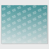 Papier Cadeau Votre logo en diagonale et ombre couleur modifiabl (Plat)