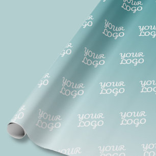 Papier Cadeau Votre logo en mosaïque diagonale et couleur ombrée
