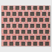 Papier Cadeau Votre logo Entreprise Parties scintillant rose (Plat)