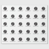 Papier Cadeau Votre Logo Ici, Simple, Personnalisable (Plat)