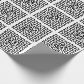 Papier Cadeau Votre logo/image carrelé et code QR scannable modi (Coin)