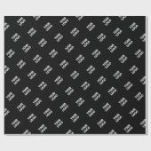 Papier Cadeau Votre logo | Logo diagonal répétitif simple modern (Plat)