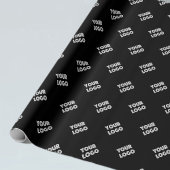 Papier Cadeau Votre logo | Logo diagonal répétitif simple modern