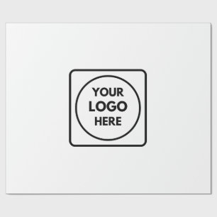 Papier Cadeau Votre logo   Marque d'entreprise personnalisée mod