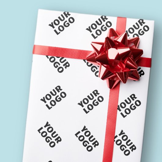 Papier Cadeau Votre logo | Motif répété de substitution simple