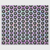 Papier Cadeau Votre logo personnalisé Iridescente Parties scinti (Plat)