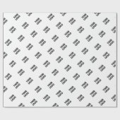 Papier Cadeau Votre logo | Simple répétition de l'enrobage du lo (Plat)