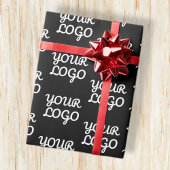 Papier Cadeau Votre logo | Simple répétition Motif de logo