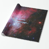 Papier Cadeau Votre nom, Aigle Nebula, Intriguant l'espace extra (Déroulé)