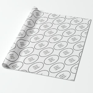Papier Cadeau Votre nom de marquage à chaud de logo de société