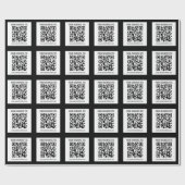Papier Cadeau Votre nom d'entreprise & code QR modifiable (Plat)