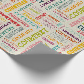 Papier Cadeau Votre nom (longueur moyenne) est partout (Coin)