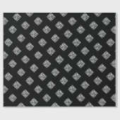 Papier Cadeau Votre propre code QR | Motif répétitif simple (Plat)