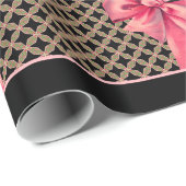 Papier Cadeau Votre propre message Christmas Bow 30X6 (Coin rond)