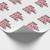 Papier Cadeau Votre religion est un choix et la science est un f (Coin)