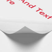 Papier Cadeau Votre texte et votre image ici Customisé (Coin)