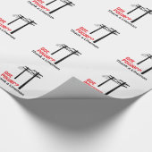 Papier Cadeau Vous avez de l'électricité ? Merci A Lineman (Coin)