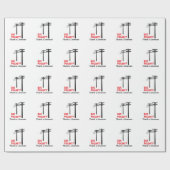 Papier Cadeau Vous avez de l'électricité ? Merci A Lineman (Plat)