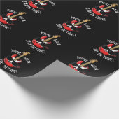 Papier Cadeau Vous devez rester dans Tune Funny Guitare Pun Dark (Coin)