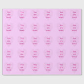 Papier Cadeau Vous êtes aimé Pointillisme Coeurs Envelopper Papi (Plat)