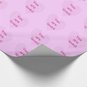 Papier Cadeau Vous êtes aimé Pointillisme Coeurs Envelopper Papi (Coin)