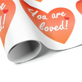 Papier Cadeau Vous êtes aimés (Coin rond)