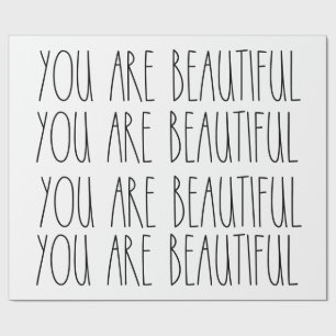 Papier Cadeau Vous êtes beau papier d'emballage inspiré par Dunn