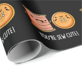 Papier Cadeau Vous êtes Coussin à coudre mignonne Jeu Bleu Bleu (Coin rond)