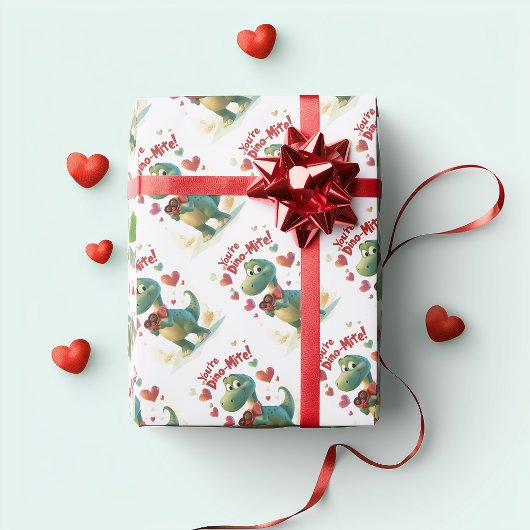 Papier Cadeau Vous êtes Dino-mite ! Mini