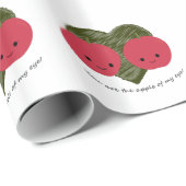 Papier Cadeau Vous êtes la pomme de mon oeil (Coin rond)