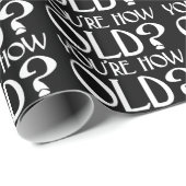 Papier Cadeau Vous êtes l'Anniversaire de l'Art Déco (Coin rond)