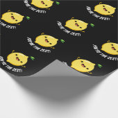 Papier Cadeau Vous êtes le Zest Funny Lemon Pun Dark BG (Coin)