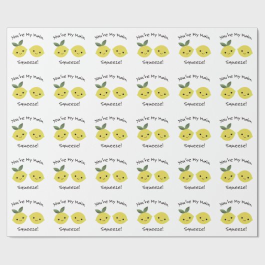 Papier Cadeau Vous êtes Mes citrons de Squeeze (Plat)