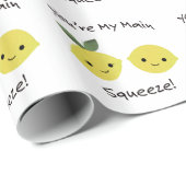 Papier Cadeau Vous êtes Mes citrons de Squeeze (Coin rond)