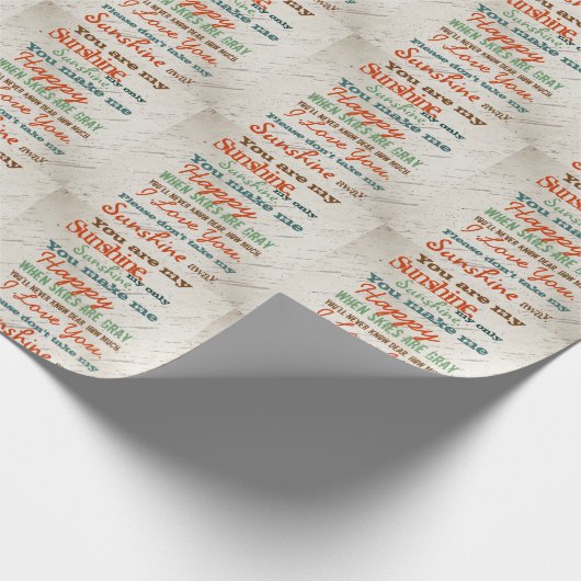 Papier Cadeau Vous êtes mon soleil (Coin)